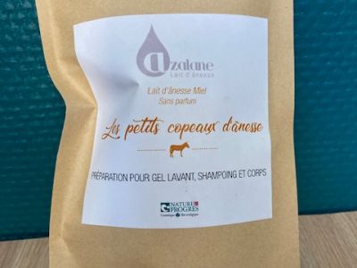 Sachets copeaux au lait d’ânesse : Azalane de Saint M’Hervé